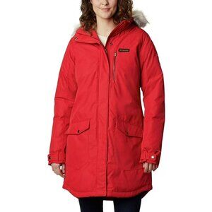 Columbia Suttle Mountain Long Insulated Jacket Red Omniheat
